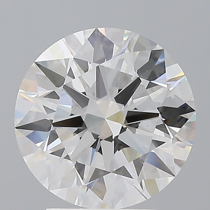 3.08 Carat Round Shaped, Ideal Cut, E Color, VVS2 Clarity, IGI Certified Lab Grown Diamond