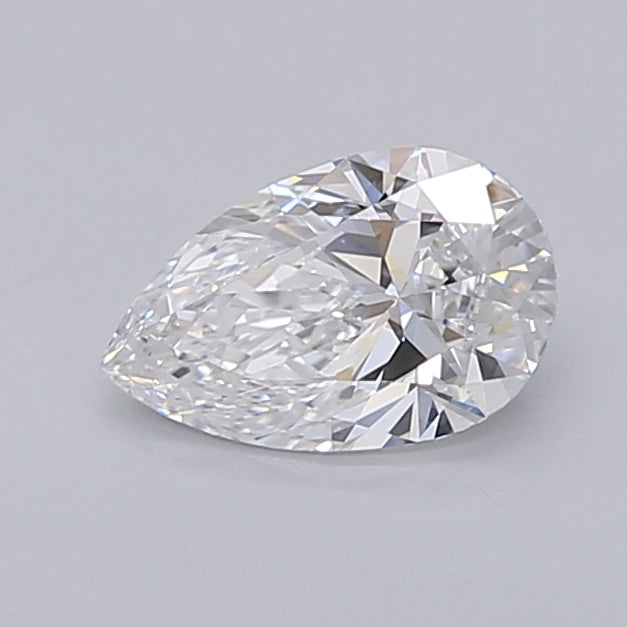 0.79 Carat Pear Shaped, Ideal Cut, D Color, VS1 Clarity, IGI Certified Lab Grown Diamond