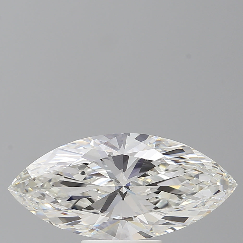 3.60 Carat Marquise Shaped, Ideal Cut, G Color, VVS2 Clarity, IGI Certified Lab Grown Diamond