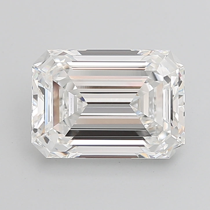7.10 Carat Emerald Shaped, Ideal Cut, E Color, VVS2 Clarity, IGI Certified Lab Grown Diamond