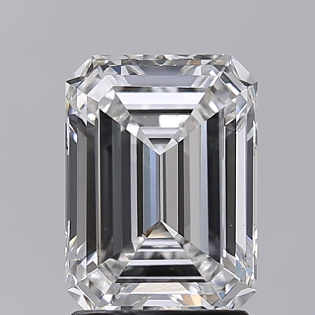 2.01 Carat Emerald Shaped, Ideal Cut, F Color, VVS2 Clarity, IGI Certified Lab Grown Diamond