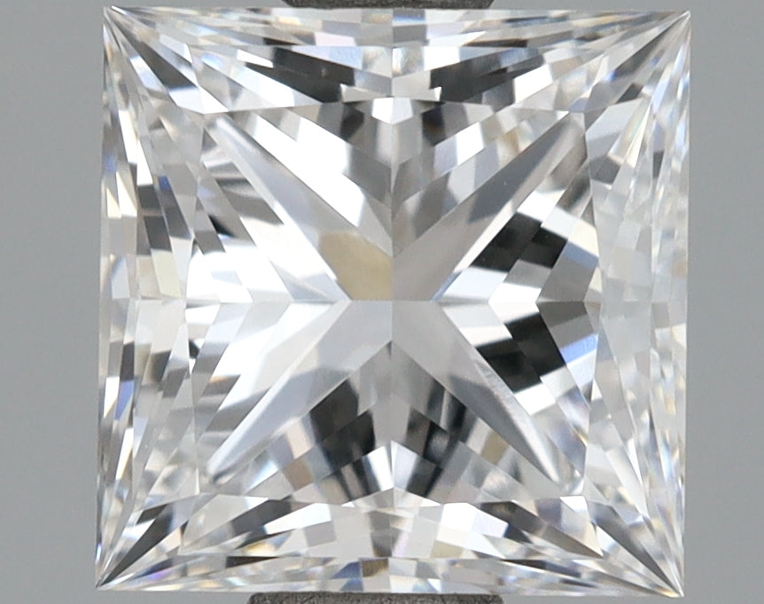 2.08 Carat Princess Shaped, Ideal Cut, D Color, VVS1 Clarity, IGI Certified Lab Grown Diamond