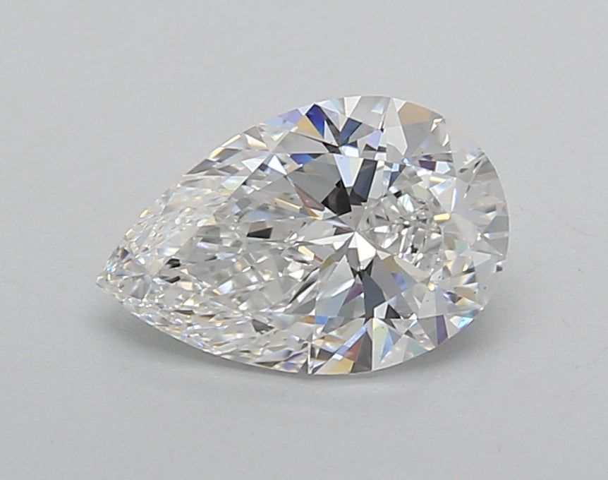 1.28 Carat Pear Shaped, Excellent Cut, E Color, VS1 Clarity, IGI Certified Lab Grown Diamond
