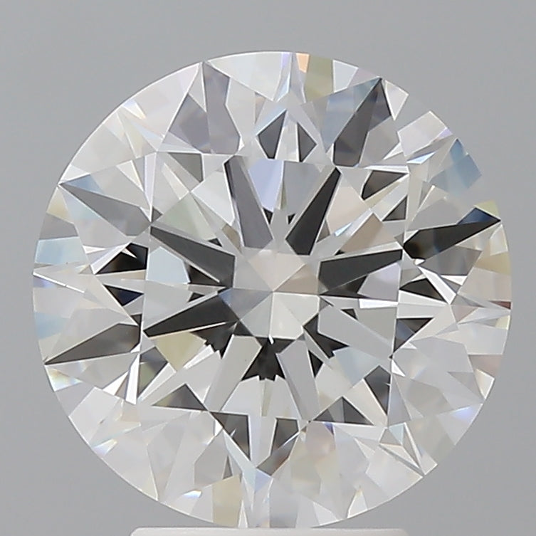 4.10 Carat Round Shaped, Ideal Cut, E Color, VVS2 Clarity, IGI Certified Lab Grown Diamond