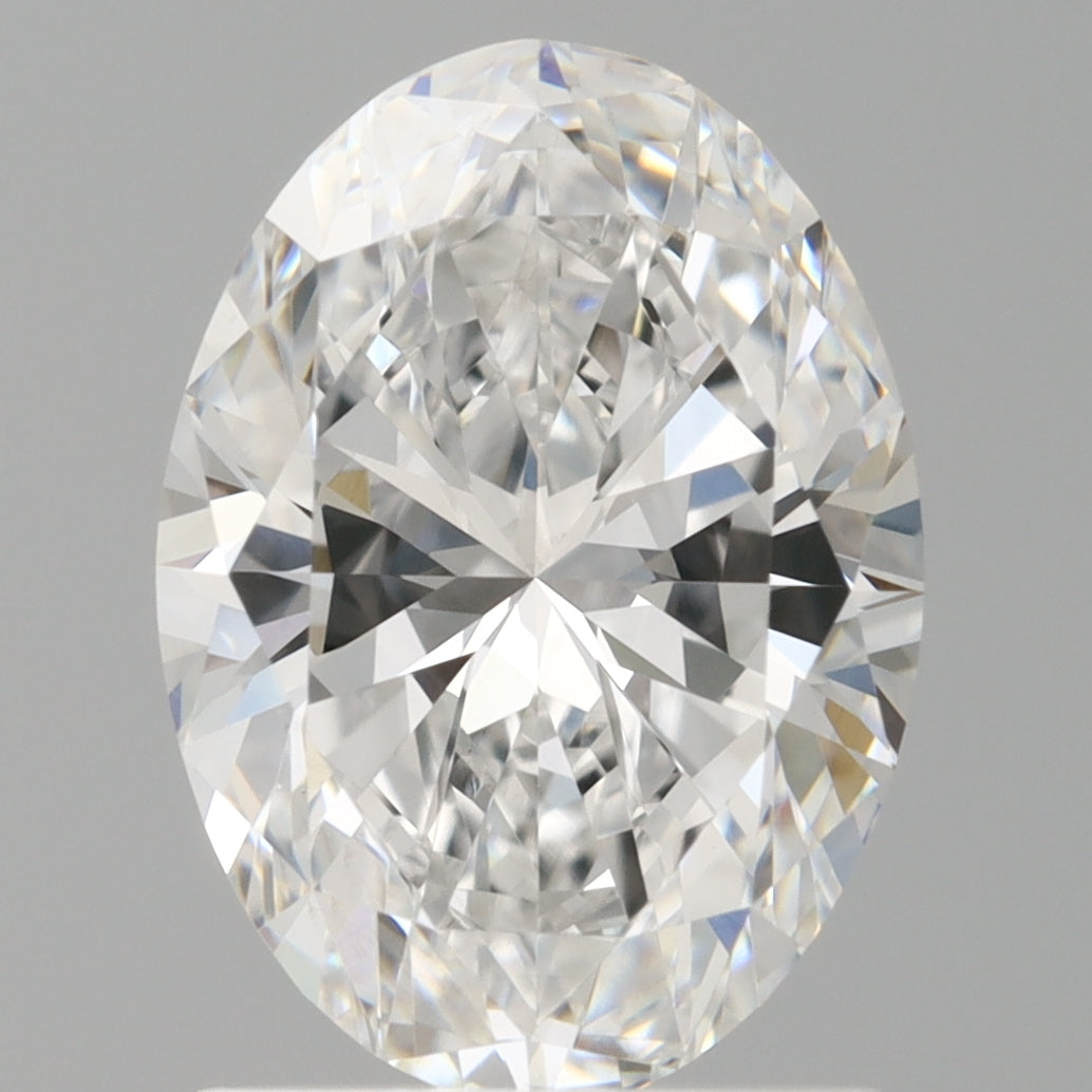 1.59 Carat Oval Shaped, Ideal Cut, E Color, VVS2 Clarity, IGI Certified Lab Grown Diamond