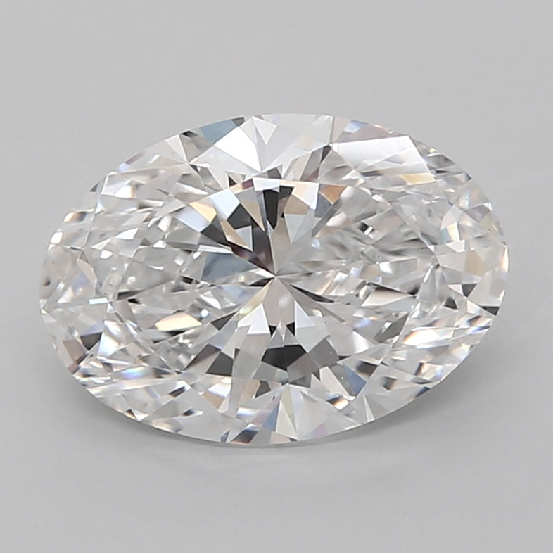 3.06 Carat Oval Shaped, Ideal Cut, E Color, VVS2 Clarity, IGI Certified Lab Grown Diamond