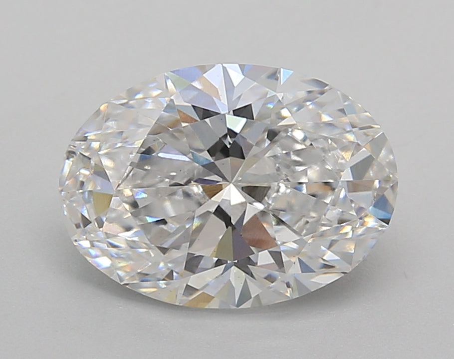 2.52 Carat Oval Shaped, Excellent Cut, D Color, VS1 Clarity, IGI Certified Lab Grown Diamond
