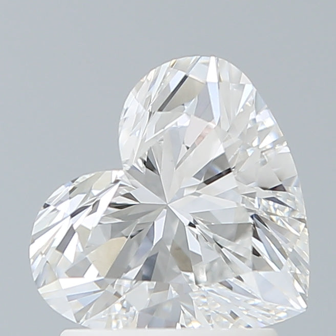 1.66 Carat Heart Shaped, Ideal Cut, E Color, VVS2 Clarity, IGI Certified Lab Grown Diamond
