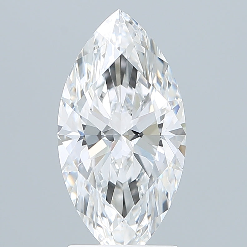 2.10 Carat Marquise Shaped, Ideal Cut, D Color, VVS2 Clarity, IGI Certified Lab Grown Diamond