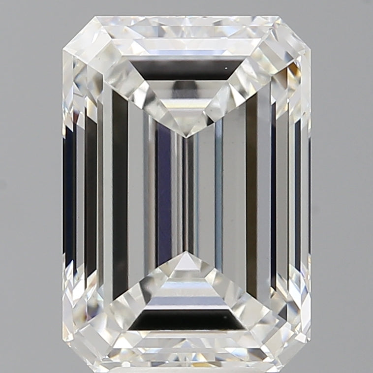 6.51 Carat Emerald Shaped, Ideal Cut, F Color, VS1 Clarity, IGI Certified Lab Grown Diamond