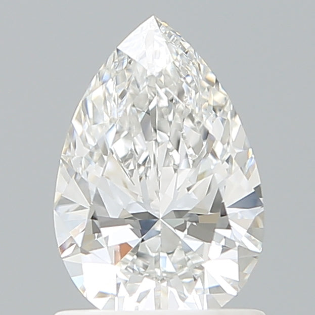 1.00 Carat Pear Shaped, Ideal Cut, E Color, VVS2 Clarity, IGI Certified Lab Grown Diamond