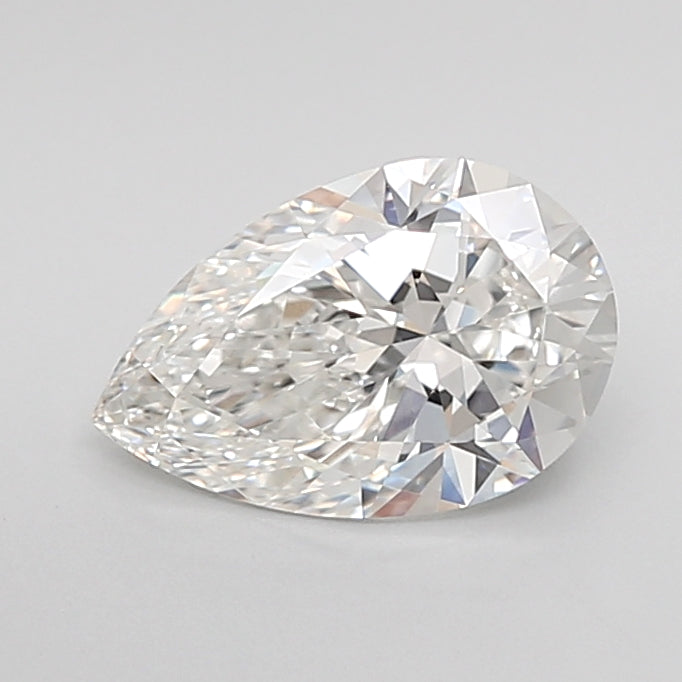 1.56 Carat Pear Shaped, Ideal Cut, F Color, VVS1 Clarity, IGI Certified Lab Grown Diamond