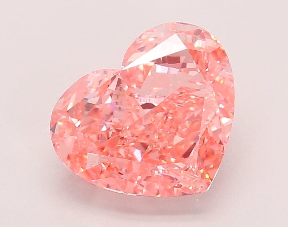 4.03 Carat Heart Shaped, Very Good Cut, VVS2 Clarity, IGI Certified Lab Grown Diamond