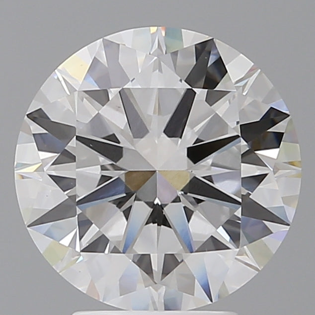 4.03 Carat Round Shaped, Excellent Cut, E Color, VVS2 Clarity, IGI Certified Lab Grown Diamond
