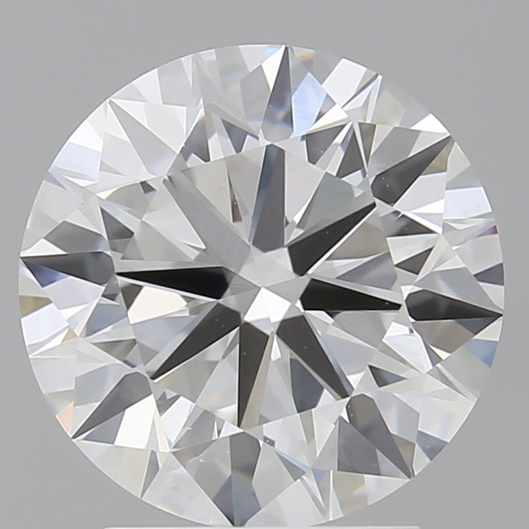 2.96 Carat Round Shaped, Excellent Cut, F Color, VS1 Clarity, IGI Certified Lab Grown Diamond