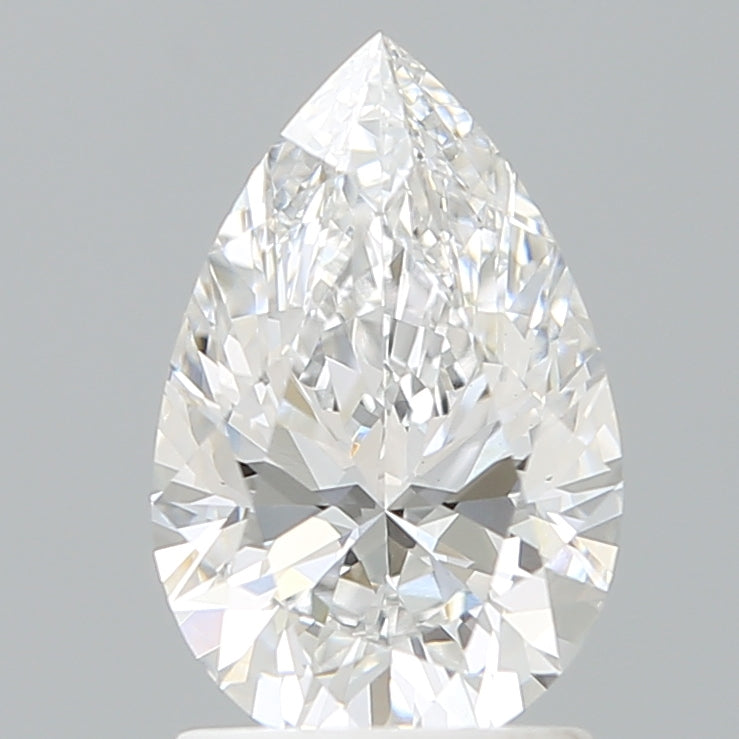 1.60 Carat Pear Shaped, Ideal Cut, E Color, VVS2 Clarity, IGI Certified Lab Grown Diamond