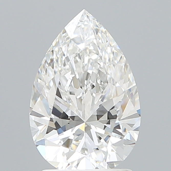 2.00 Carat Pear Shaped, Ideal Cut, F Color, VVS1 Clarity, IGI Certified Lab Grown Diamond