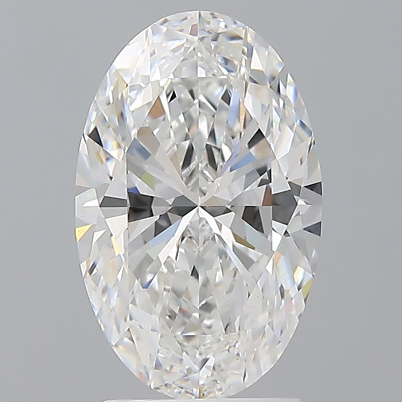 2.54 Carat Oval Shaped, Ideal Cut, D Color, VVS2 Clarity, IGI Certified Lab Grown Diamond