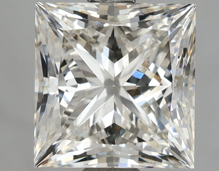 3.08 Carat Princess Shaped, Ideal Cut, H Color, VVS2 Clarity, IGI Certified Lab Grown Diamond
