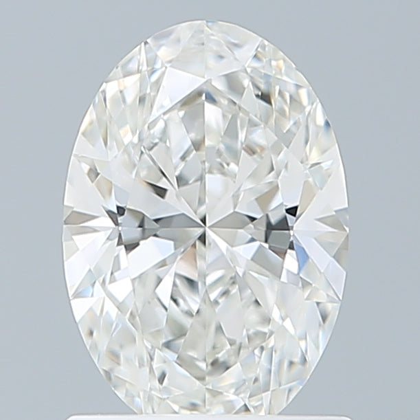 1.07 Carat Oval Shaped, Ideal Cut, F Color, VVS2 Clarity, IGI Certified Lab Grown Diamond