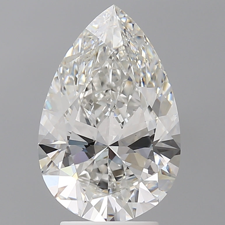 3.55 Carat Pear Shaped, Ideal Cut, F Color, VS1 Clarity, IGI Certified Lab Grown Diamond
