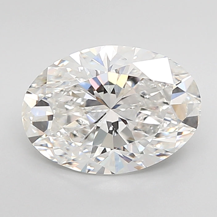 3.04 Carat Oval Shaped, Ideal Cut, E Color, VVS2 Clarity, IGI Certified Lab Grown Diamond