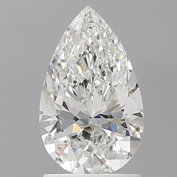 1.56 Carat Pear Shaped, Ideal Cut, E Color, VVS2 Clarity, IGI Certified Lab Grown Diamond