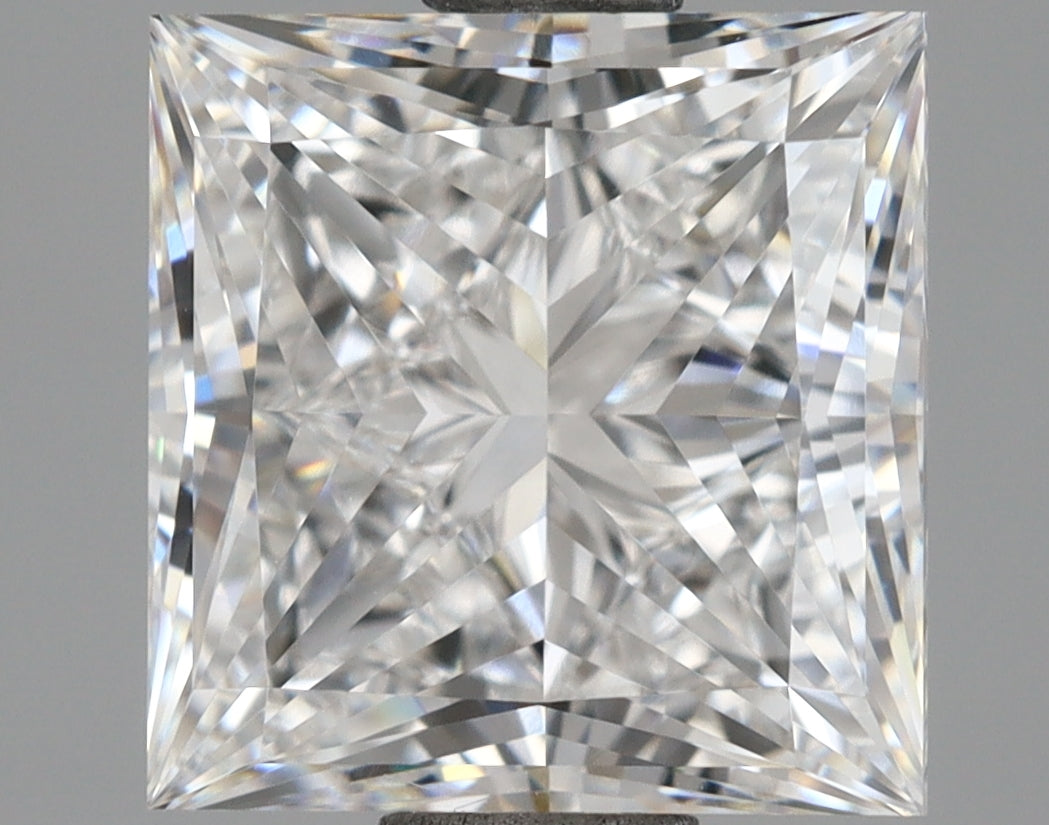 2.82 Carat Princess Shaped, Excellent Cut, F Color, VVS1 Clarity, IGI Certified Lab Grown Diamond