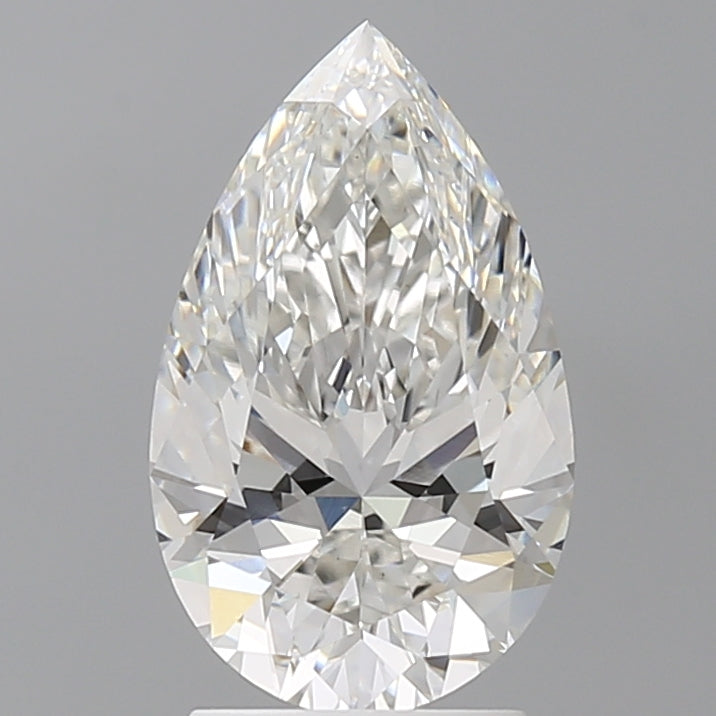 2.55 Carat Pear Shaped, Ideal Cut, F Color, VS1 Clarity, IGI Certified Lab Grown Diamond