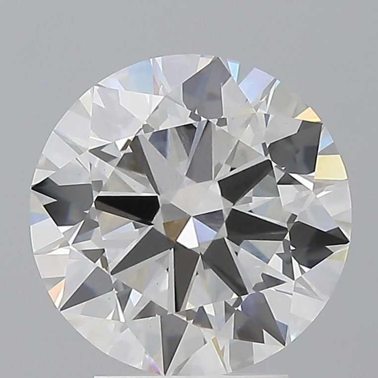 3.55 Carat Round Shaped, Excellent Cut, F Color, VVS2 Clarity, IGI Certified Lab Grown Diamond