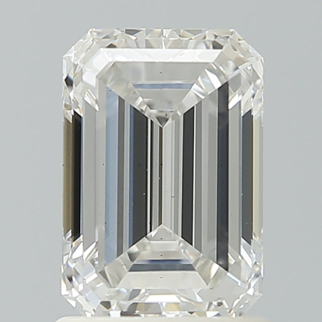1.57 Carat Emerald Shaped, Ideal Cut, G Color, VS1 Clarity, IGI Certified Lab Grown Diamond