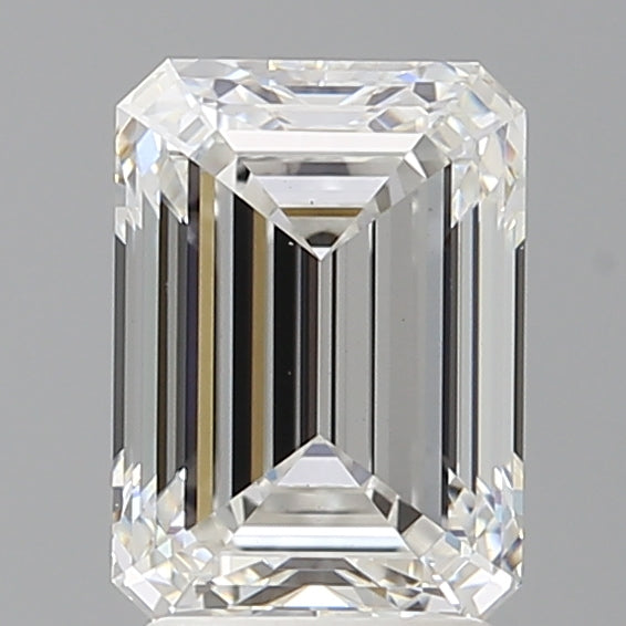 2.53 Carat Emerald Shaped, Ideal Cut, E Color, VS1 Clarity, IGI Certified Lab Grown Diamond