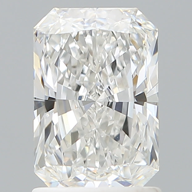 1.54 Carat Radiant Shaped, Ideal Cut, E Color, VVS2 Clarity, IGI Certified Lab Grown Diamond