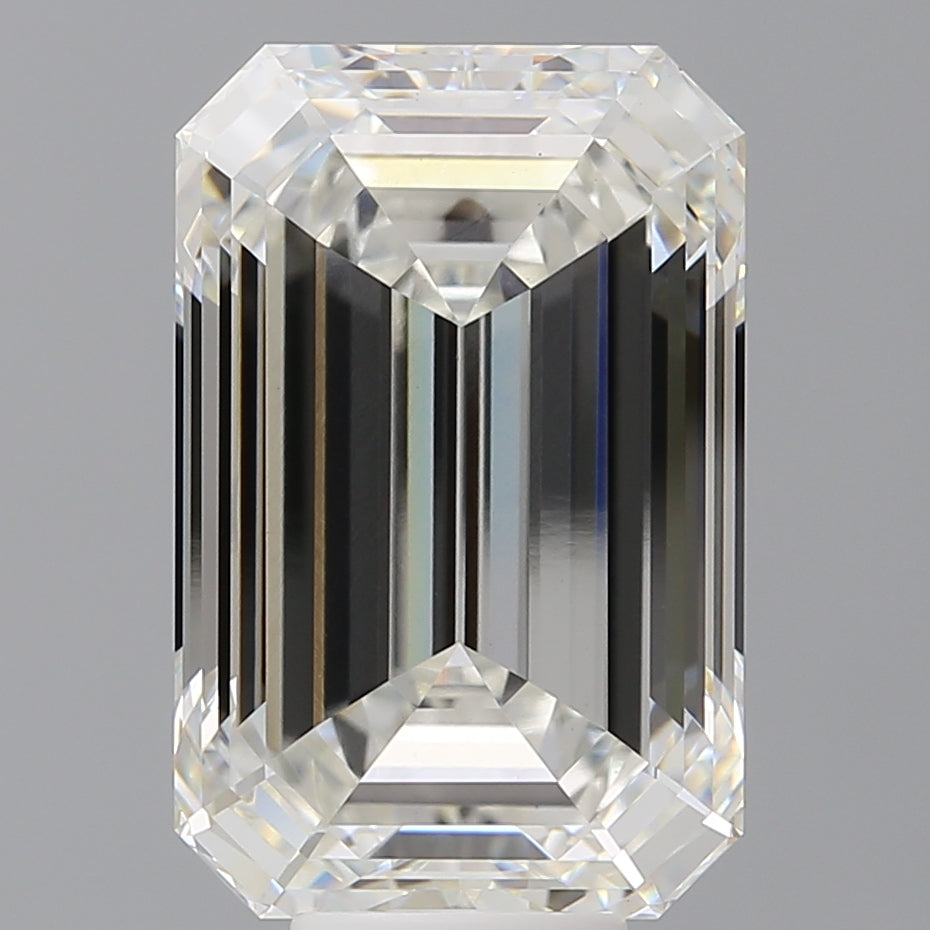 10.53 Carat Emerald Shaped, Ideal Cut, F Color, VVS2 Clarity, IGI Certified Lab Grown Diamond