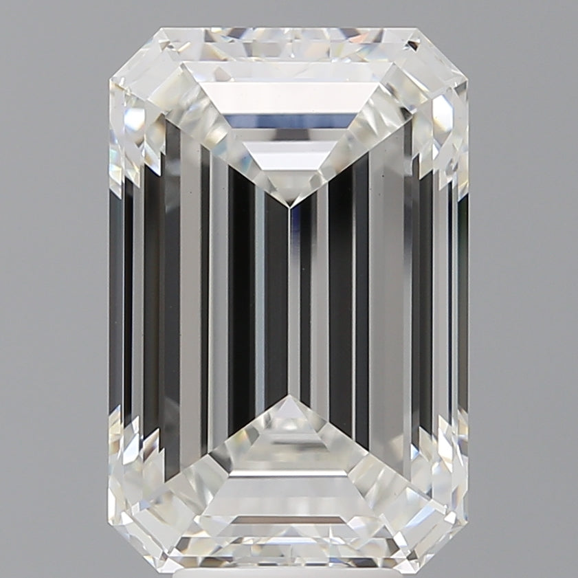 8.05 Carat Emerald Shaped, Ideal Cut, F Color, VVS2 Clarity, IGI Certified Lab Grown Diamond