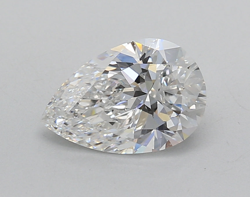 1.30 Carat Pear Shaped, Excellent Cut, D Color, VVS2 Clarity, IGI Certified Lab Grown Diamond