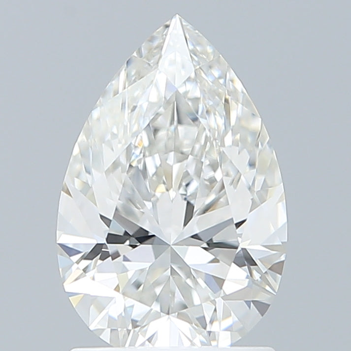 1.56 Carat Pear Shaped, Ideal Cut, F Color, VVS2 Clarity, IGI Certified Lab Grown Diamond