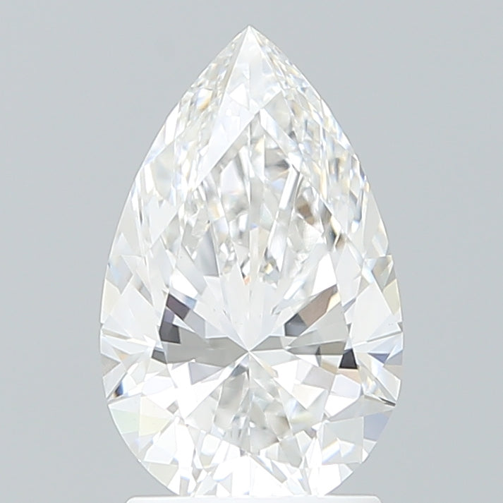2.09 Carat Pear Shaped, Excellent Cut, E Color, VVS2 Clarity, IGI Certified Lab Grown Diamond