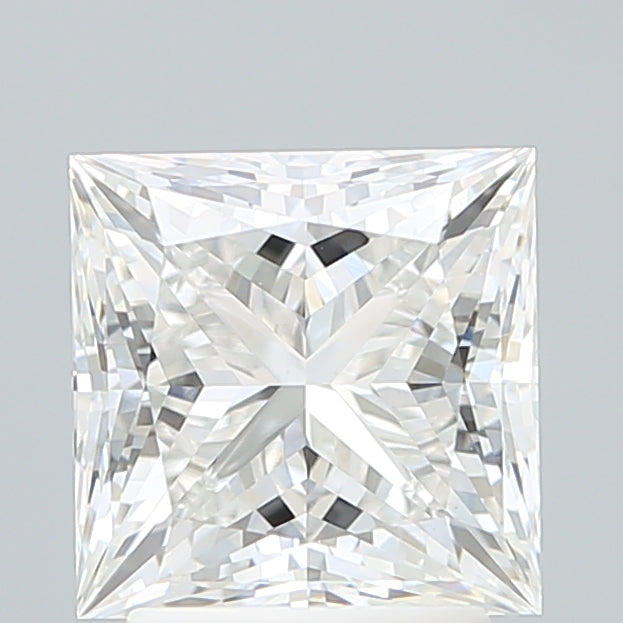 2.88 Carat Princess Shaped, Ideal Cut, F Color, VVS2 Clarity, IGI Certified Lab Grown Diamond