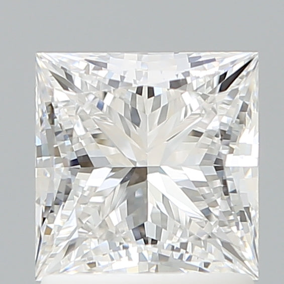 1.55 Carat Princess Shaped, Ideal Cut, E Color, VVS2 Clarity, IGI Certified Lab Grown Diamond
