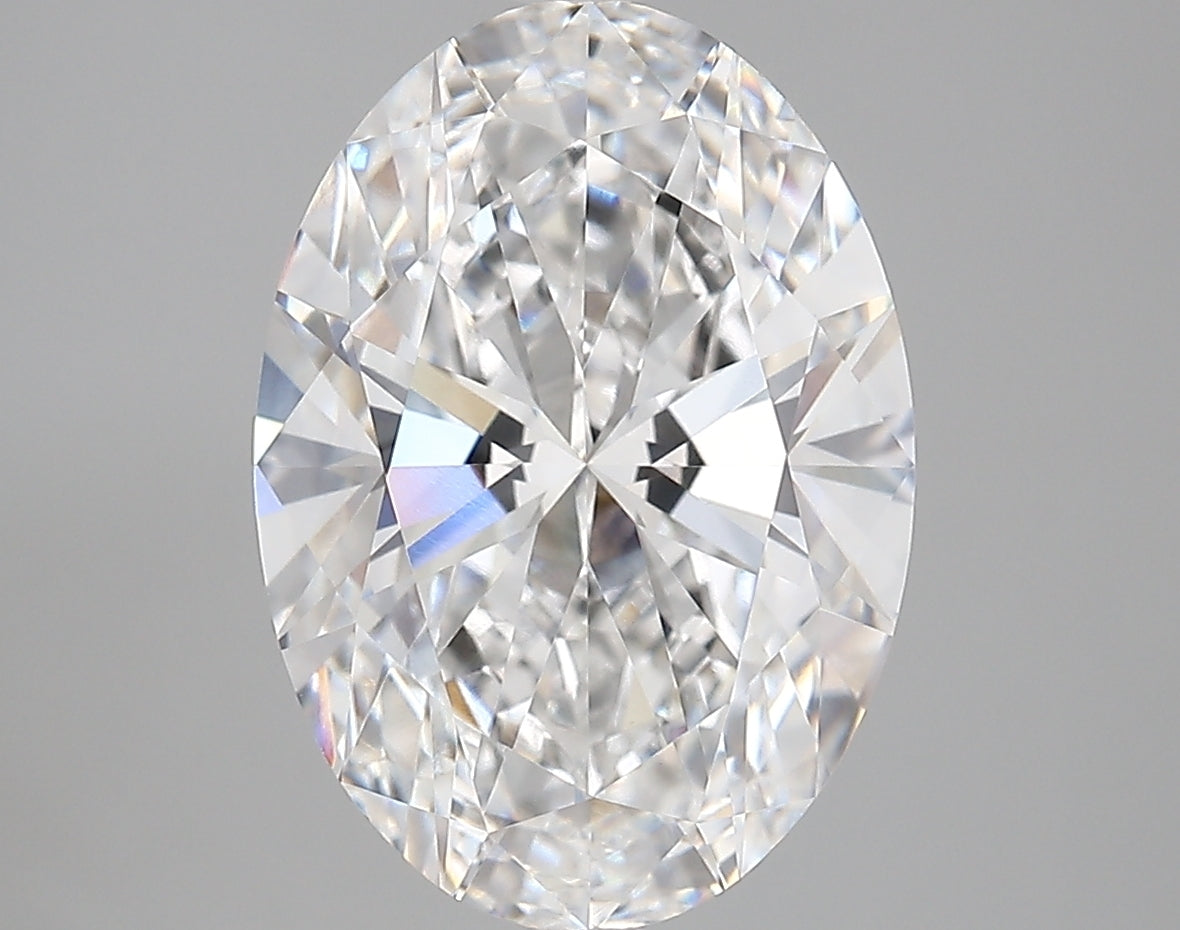 5.01 Carat Oval Shaped, Very Good Cut, D Color, VVS2 Clarity, IGI Certified Lab Grown Diamond