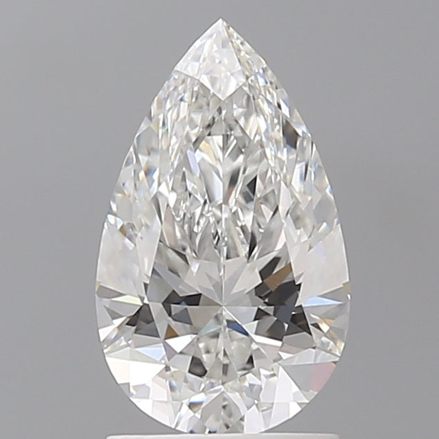 1.60 Carat Pear Shaped, Ideal Cut, E Color, VVS2 Clarity, IGI Certified Lab Grown Diamond