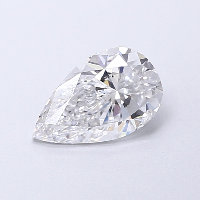 0.82 Carat Pear Shaped, Very Good Cut, D Color, VS1 Clarity, IGI Certified Lab Grown Diamond