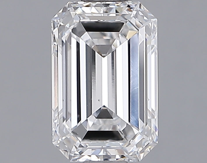 1.43 Carat Emerald Shaped, Ideal Cut, D Color, VS1 Clarity, IGI Certified Lab Grown Diamond