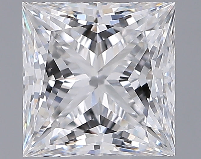 1.29 Carat Princess Shaped, Ideal Cut, E Color, VVS1 Clarity, IGI Certified Lab Grown Diamond