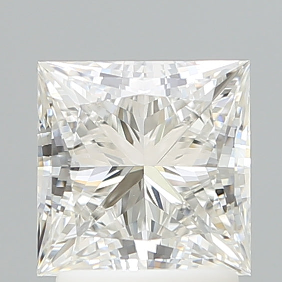 2.10 Carat Princess Shaped, Ideal Cut, F Color, VVS2 Clarity, IGI Certified Lab Grown Diamond