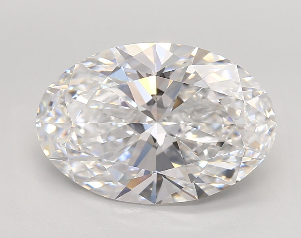 4.18 Carat Oval Shaped, Very Good Cut, D Color, VVS2 Clarity, IGI Certified Lab Grown Diamond