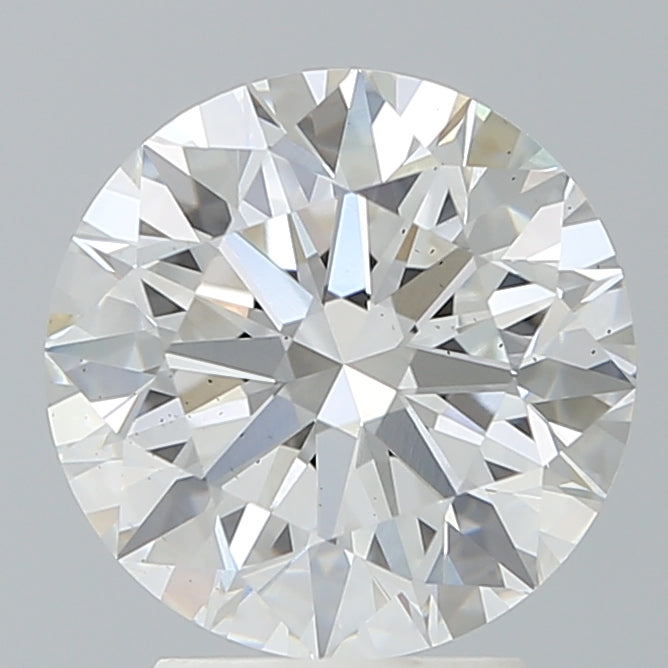 3.34 Carat Round Shaped, Ideal Cut, F Color, VS2 Clarity, IGI Certified Lab Grown Diamond
