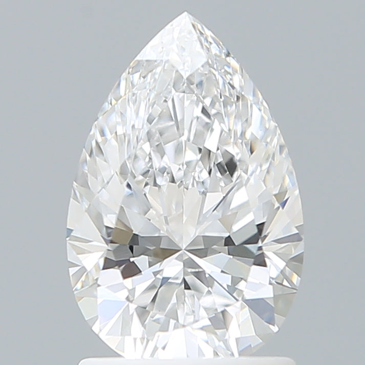 1.50 Carat Pear Shaped, Ideal Cut, D Color, VVS2 Clarity, IGI Certified Lab Grown Diamond