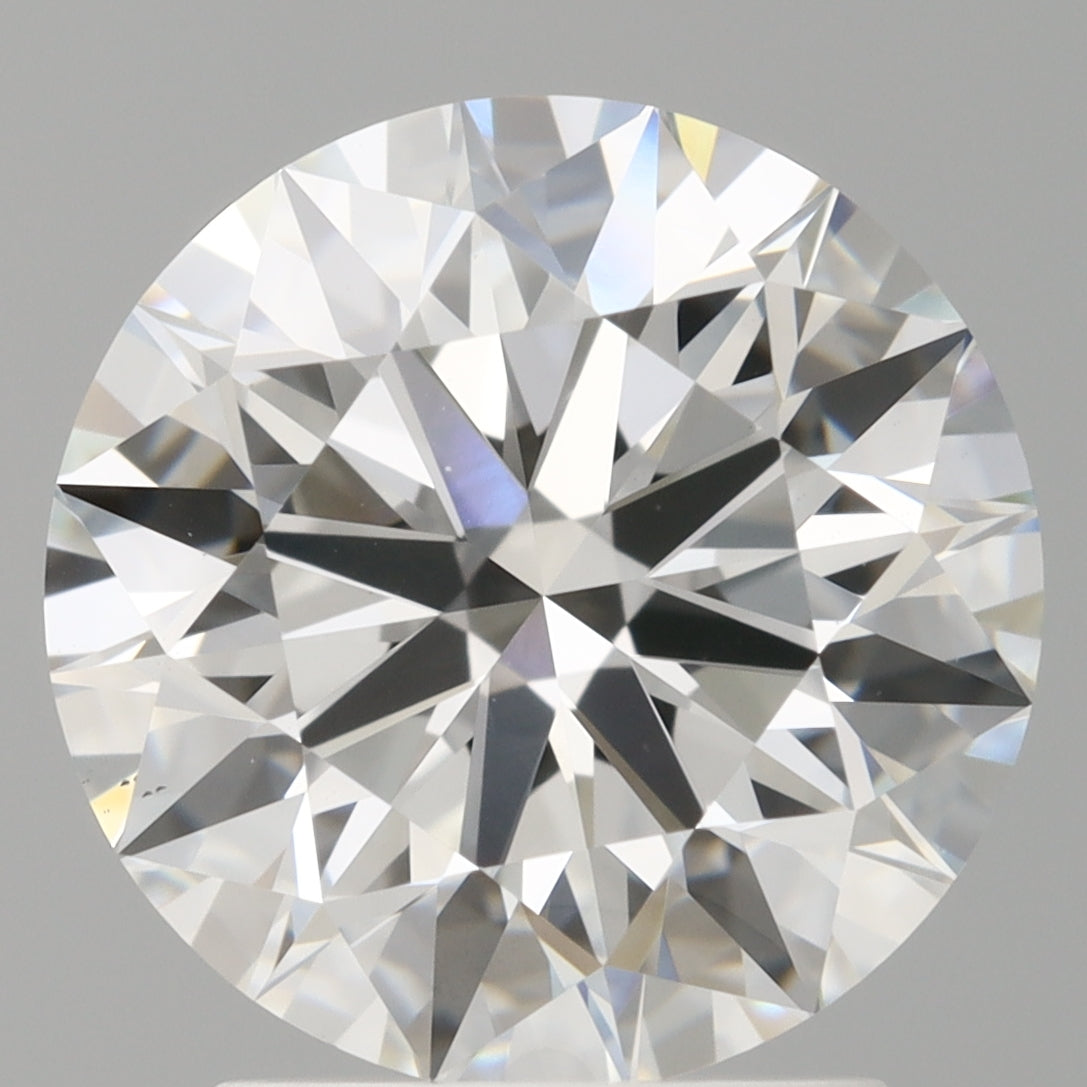 2.60 Carat Round Shaped, Ideal Cut, E Color, VVS2 Clarity, IGI Certified Lab Grown Diamond